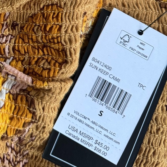 Volcom tank top NEW WITH TAGS SIZE SMALL - Picture 3 of 3